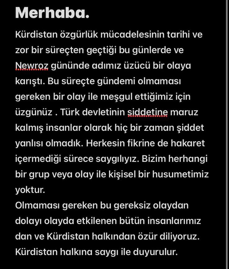 Arkadaşlar, karşı tarafın Sn @BaybasinHuseyin i araya koyması ile birlikte biz de KÖH kurumları ile görüştük. Hareketimizin vereceği kararı esas alacağımızı belirtmiştik. Hareketimiz ve büyüklerimiz ile yaptığımız görüşmeler sonucu hazırladığımız metni açıklıyoruz. Saygılaımızla