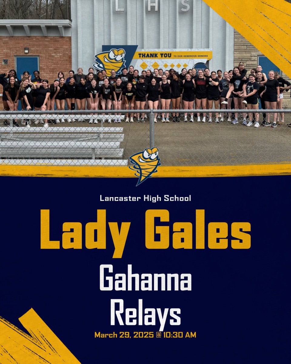 The Lady Gales compete at Gahanna Relays today at 10:30 AM! Hope to see some of you there! #LadyGalesTandF