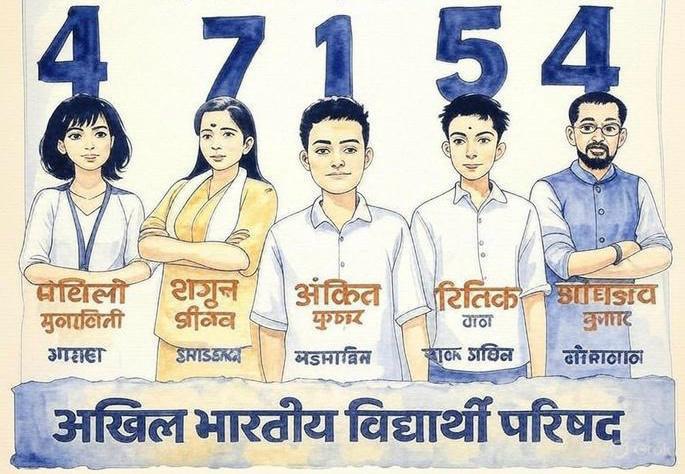 आपका एक वोट सिर्फ एक चुनाव नहीं, बल्कि आपके भविष्य और आपके विश्वविद्यालय की दिशा तय करेगा। अखिल भारतीय विद्यार्थी परिषद (ABVP) का पैनल आपके अधिकारों, सुविधाओं और उज्ज्वल भविष्य के लिए प्रतिबद्ध है। हम एक ऐसे विश्वविद्यालय की परिकल्पना करते हैं जहाँ—

✅ शिक्षण स्तर में सुधार हो