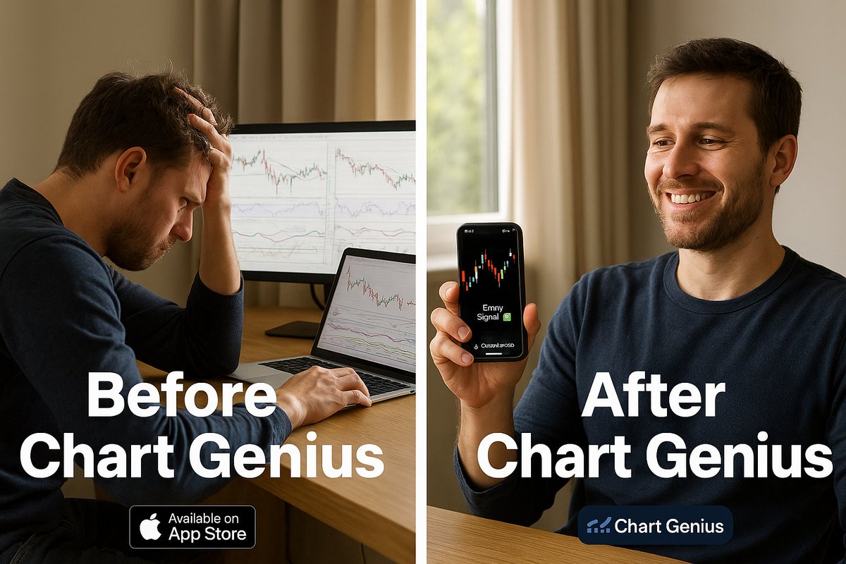 YashPuri09's tweet photo. Spent 2 hours drawing lines? 😤Just upload your chart to Chart Genius and get precise signals in seconds.  
https://t.co/PxGgx8l09b… 

📷 Chart Genius — Available on App Store    
#ChartGenius #TradingMadeEasy #SmartTrading #StockMarketTips #TechnicalAnalysis #TradingLife #CandlestickChart #StockTrader #TradingHumor #AppStore #Fintech #TradeSmarter #trading #investing #stockmarket #finance #forex #cryptocurrency #bitcoin #daytrading #swingtrading​ #financialfreedom