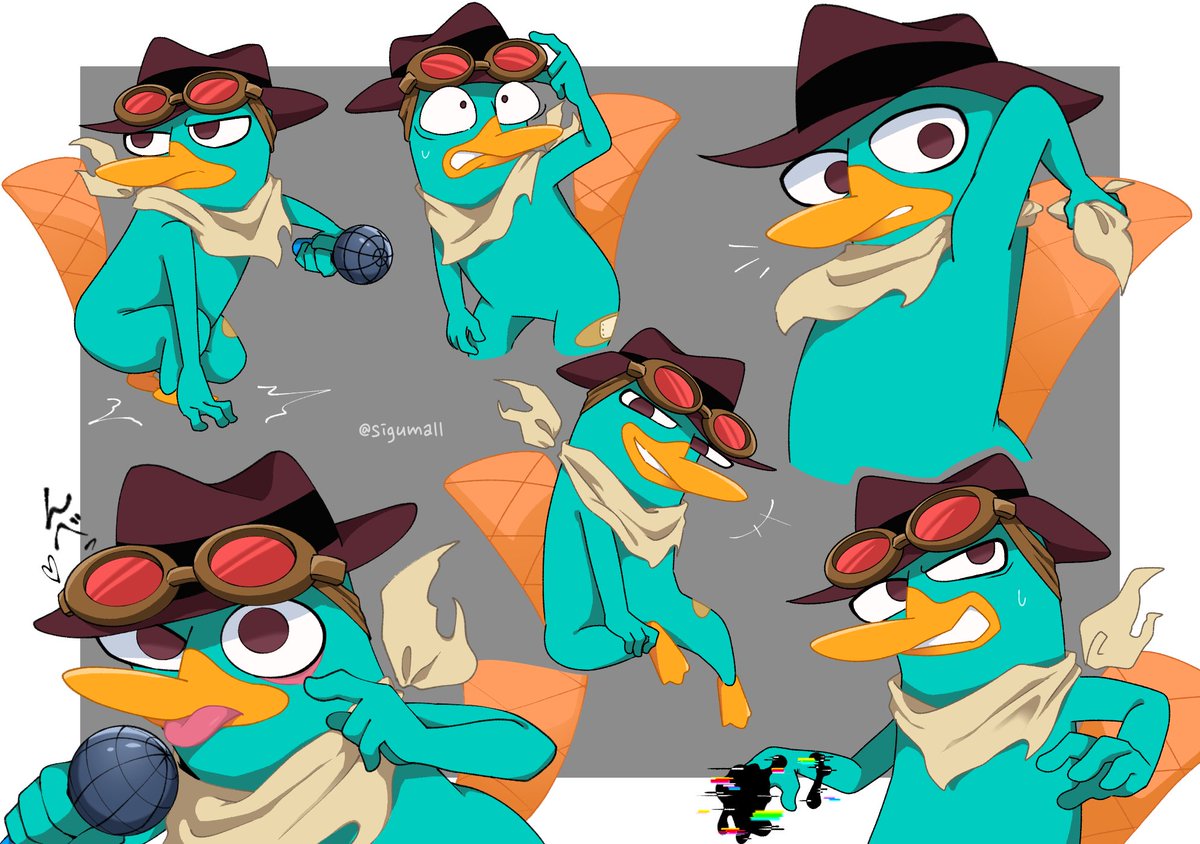 sigumall's tweet image. Perry the platypus【FNF】