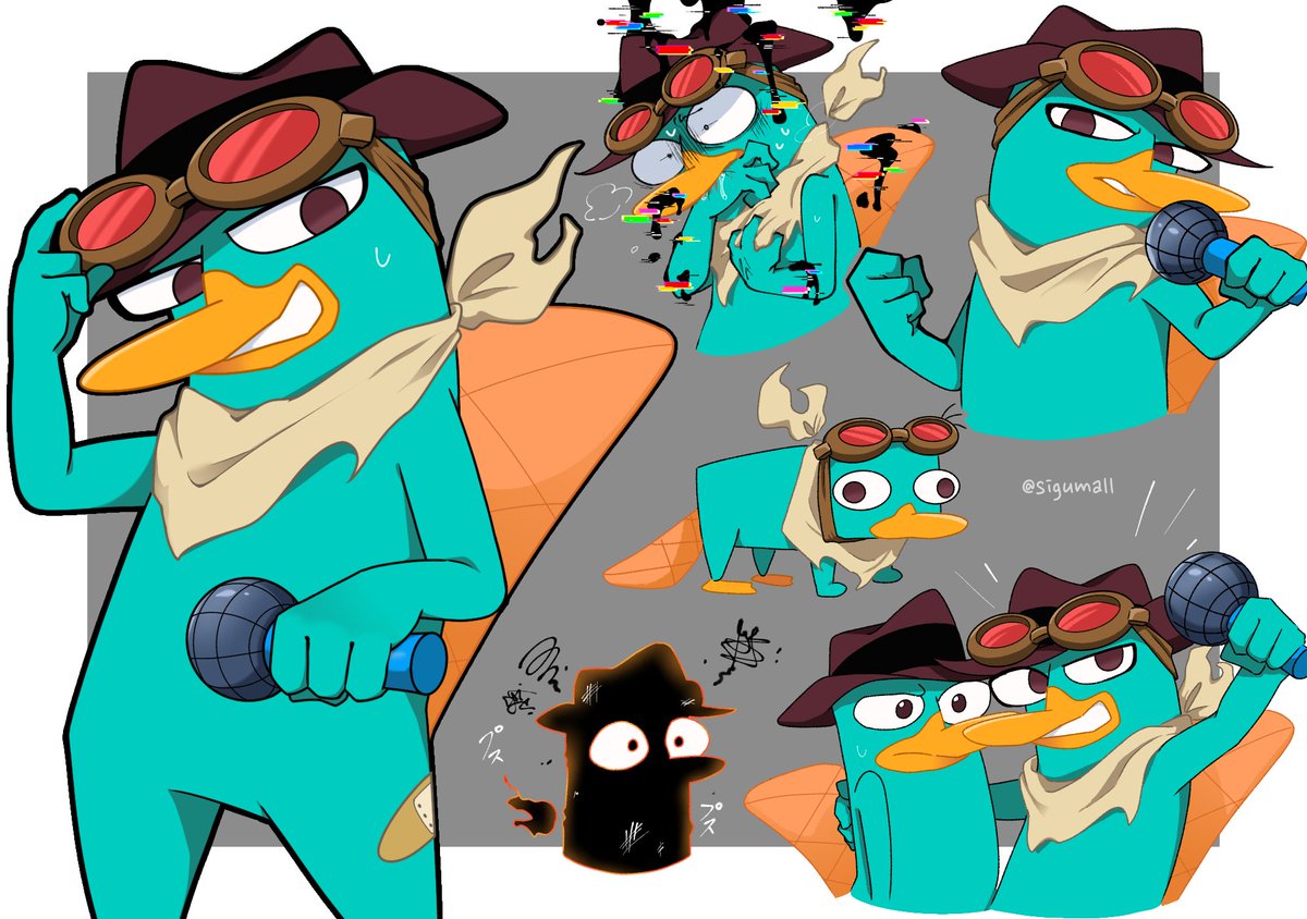 sigumall's tweet image. Perry the platypus【FNF】