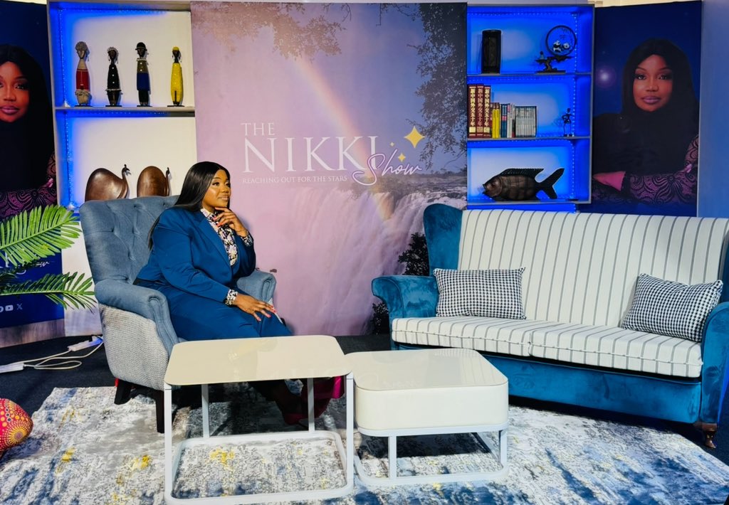 I vividly remember the day this picture was taken . Tearful , we shot the first episode and my heart is full . I am forever grateful to God for providing a platform for me to share positive and uplifting stories 
#TheNikkiShow #Purpose
