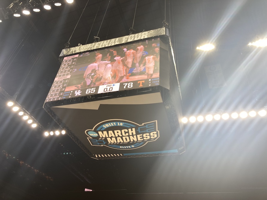 Game One of the NCAA Midwest Regional at Lucas Oil Stadium in Indianapolis.

Two SEC teams collide as Tennessee wins by 13 points over Kentucky to advance to Sunday's Elite 8 Matchup.
