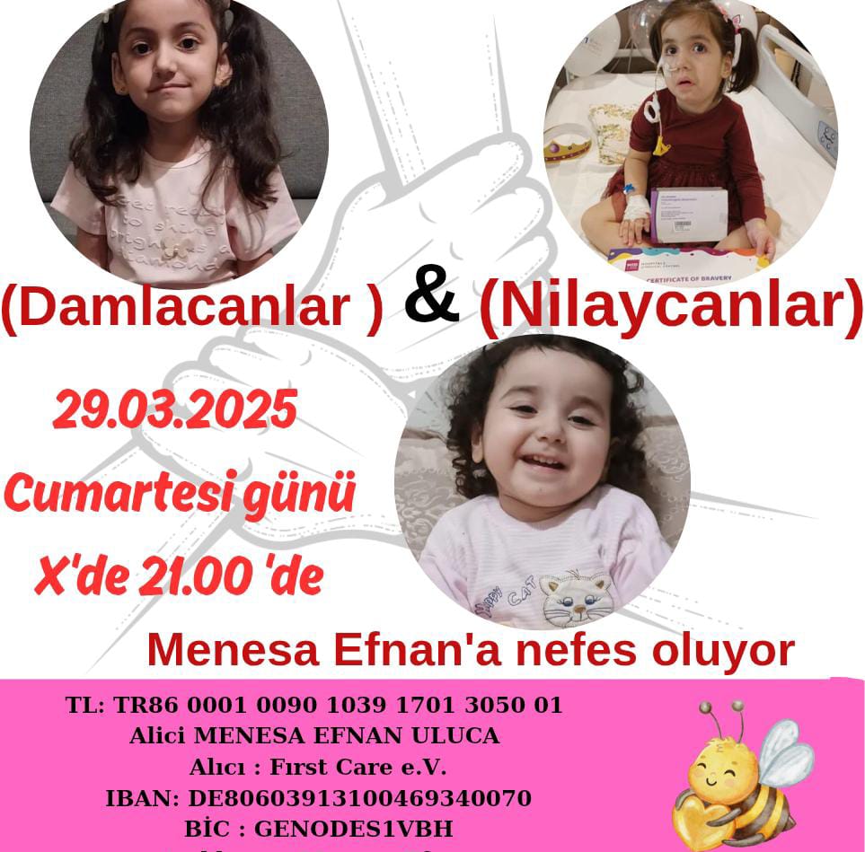 💧Damla'ya Nefes Ol💧%100🎉 (@damlayanefesoll) on Twitter photo ❤️🦋DAYANIŞMA YAYINI
Bugün saat 21.00’de
Mübarek Ramazan ayının son günü açacağımız odada, 3. Valilik izni bulunan Menesa için bayram harçlıklarınıza ve en önemlisi manevi desteklerinize gerçekten ihtiyacımız var🙏😌
<a href="/smamenesaaefnan/">Sma Menesa Efnan Uluca🍯</a> Bebeğimizin sayfasını da takip eder misiniz❤️ ❤️🦋DAYANIŞMA YAYINI
Bugün saat 21.00’de
Mübarek Ramazan ayının son günü açacağımız odada, 3. Valilik izni bulunan Menesa için bayram harçlıklarınıza ve en önemlisi manevi desteklerinize gerçekten ihtiyacımız var🙏😌
<a href="/smamenesaaefnan/">Sma Menesa Efnan Uluca🍯</a> Bebeğimizin sayfasını da takip eder misiniz❤️