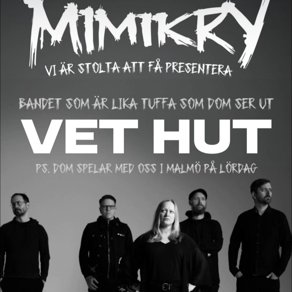 𝑴𝑰𝑴𝑰𝑲𝑹𝒀 + 𝑽𝑬𝑻 𝑯𝑼𝑻 - 𝟐𝟗 𝑴𝑨𝑹𝑺
Ikväll är det dags för Mimikry och Vet Hut att skapa ett riktigt gött röj när de kommer till Babel! Missa inte Sveriges punkigaste rockband!

Biljetter --&gt; secure.tickster.com/ed09hb8rbt39v79