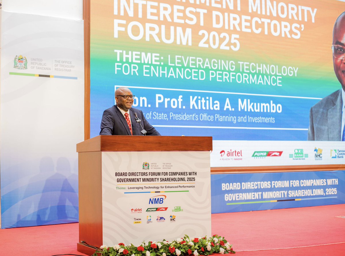 cornerstone_tz's tweet image. #ConferenceEvents

MKUTANO WA WAKURUGENZI WA BODI ZA KAMPUNI AMBAZO SERIKALI INA UMILIKI WA HISA CHACHE, 2025

@ofisi_ya_msajili_wa_hazina

#EventCoverage

Ijumaa, Tar. 28 March; Kibaha, Pwani. 

Ofisi ya Msajili wa Hazina imefanikiwa kufanya mkutano na wakurugenzi wa bodi za