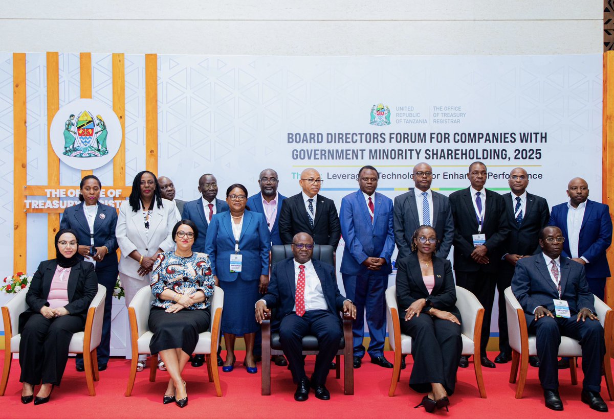 cornerstone_tz's tweet image. #ConferenceEvents

MKUTANO WA WAKURUGENZI WA BODI ZA KAMPUNI AMBAZO SERIKALI INA UMILIKI WA HISA CHACHE, 2025

@ofisi_ya_msajili_wa_hazina

#EventCoverage

Ijumaa, Tar. 28 March; Kibaha, Pwani. 

Ofisi ya Msajili wa Hazina imefanikiwa kufanya mkutano na wakurugenzi wa bodi za