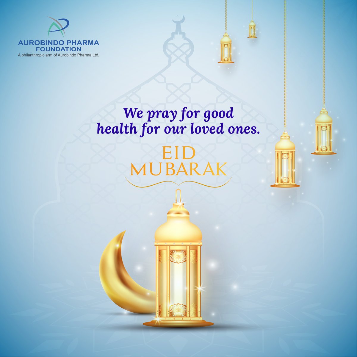 apf_in's tweet image. May the day bring to our lives good health and an abundance of happiness. Wishing you Eid Mubarak! 
#Eid #AurobindoPharmaFoundation