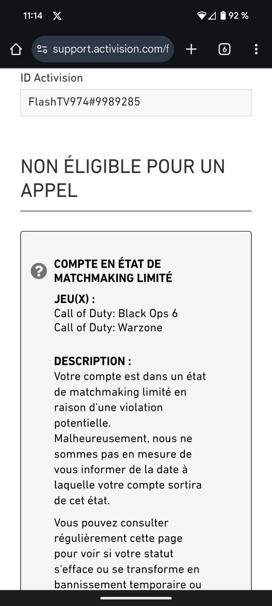 <a href="/CallofDuty/">Call of Duty</a> It's shameful to have received a limited matchmaking status in plunder mode knowing that I live my game on the Twitch platform. 😭