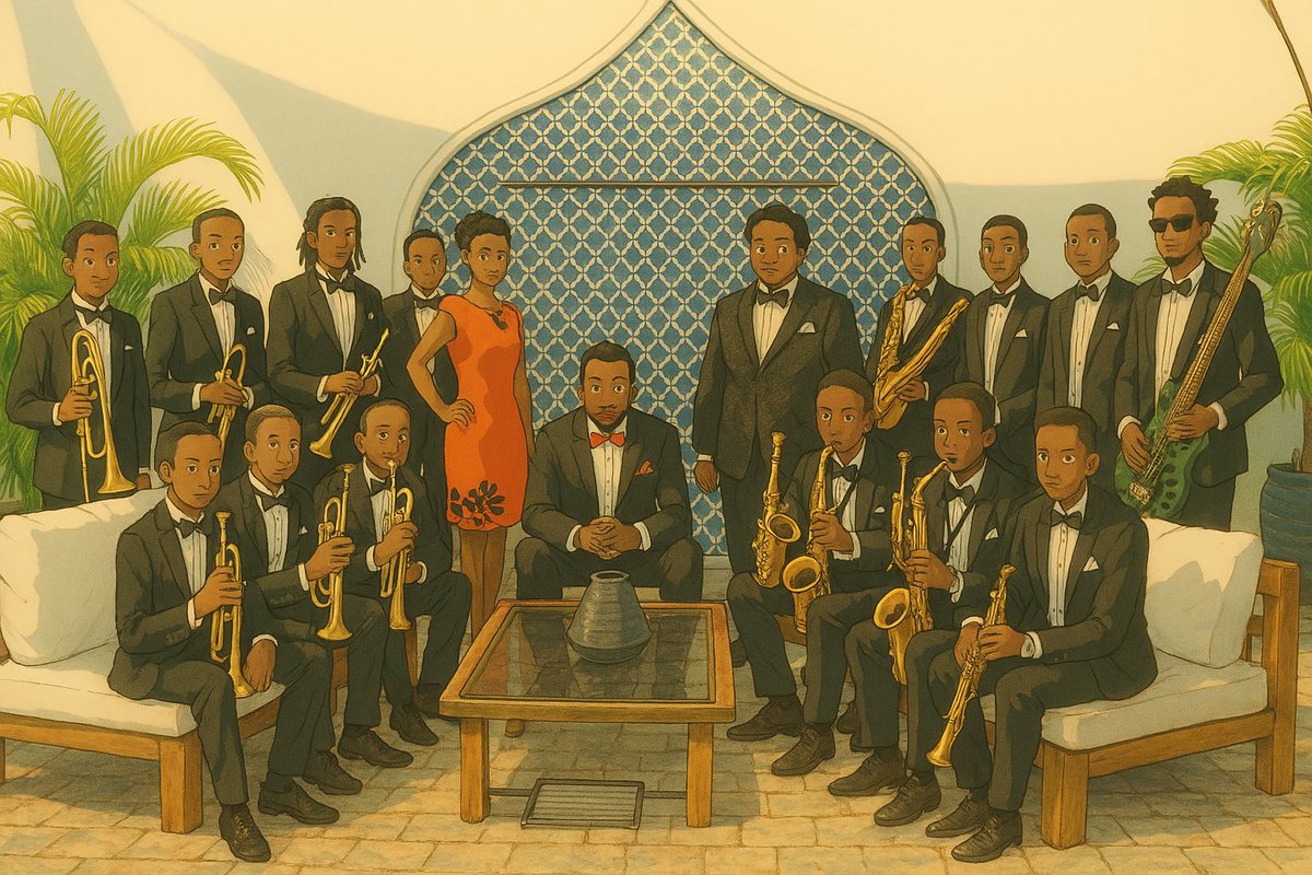 jazzorchestraug's tweet photo. We are the Kampala Jazz Orchestra. #studioghibli https://t.co/hS9Ufwfc6S