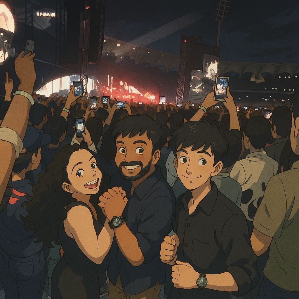 JasuAnkit's tweet photo. Coldplay but Ghiblified!
#Ghibli #ChatGPT https://t.co/tP1fzyfm2v