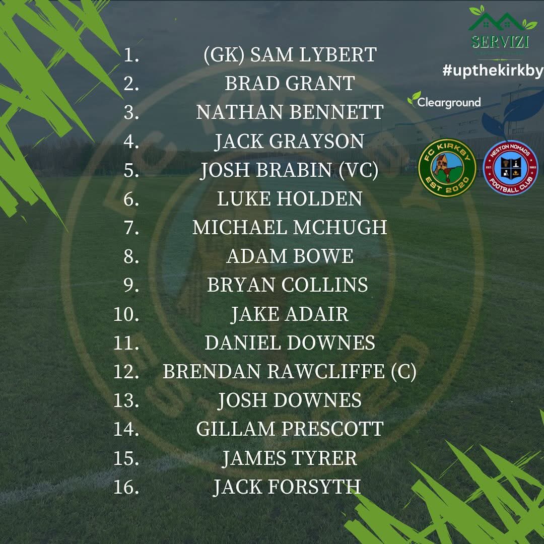 FCKirkbyOff's tweet image. Another big home game, another big test                                                     
Fc Kirkby v Neston Nomads
⏰1:30pm Kick Off
🏟️Eddie Mcardle Playing Fields
🏆West Cheshire Football League