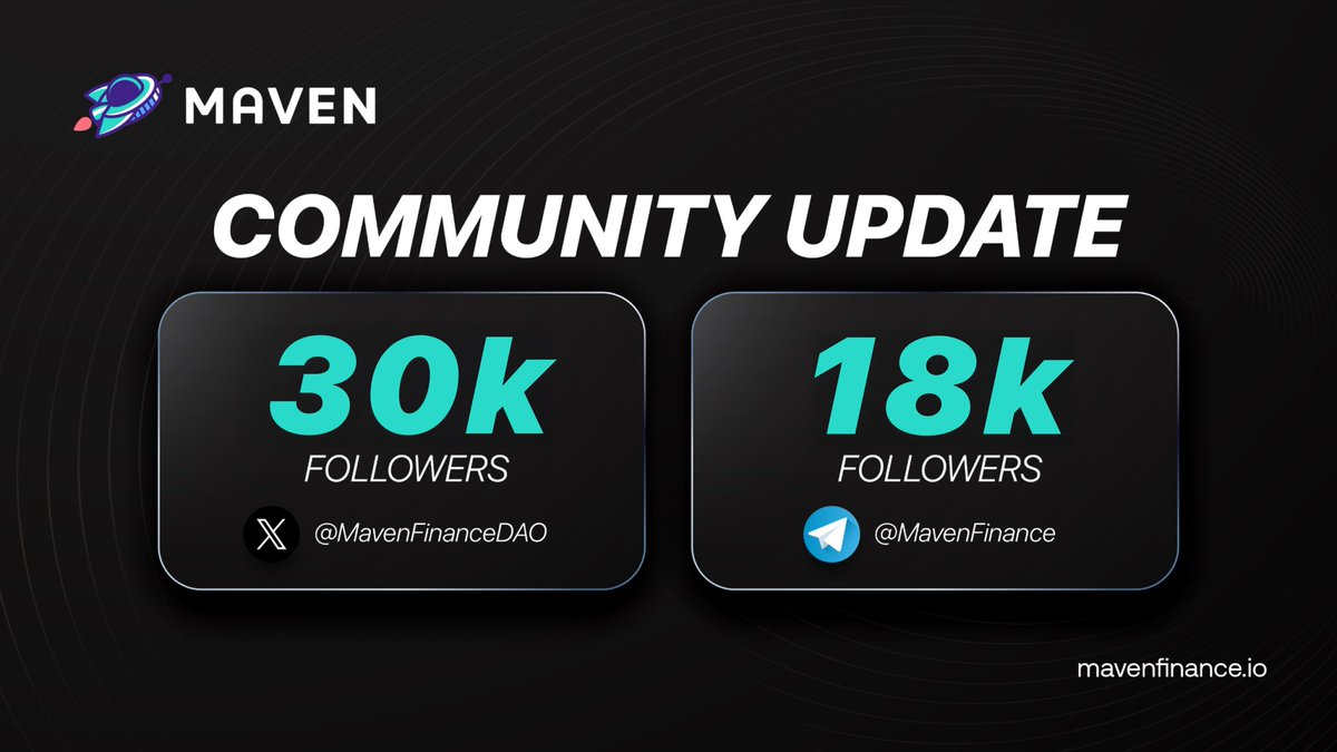 We're on a roll. Another milestone reached.   
⬆️ 30K+ on X 
⬆️ 18K+ on Telegram   

Thanks to everyone supporting us.