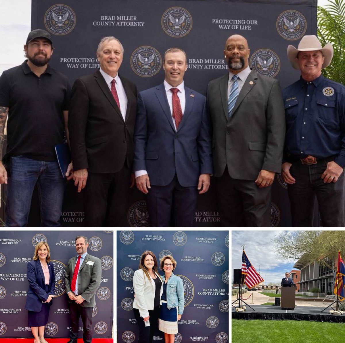 Gina Godbehere (@ginagodbehere) on Twitter photo It was a great day in Pinal County! Truly honored to be part of <a href="/bradlmiller/">Pinal County Attorney Brad Miller</a> team. Thank you for coming to the Pinal County Open House today! <a href="/WendyRogersAZ/">Wendy Rogers</a> <a href="/DaveMarshallAZ/">Representative David Marshall</a> <a href="/votewarren/">Warren Petersen</a> and <a href="/RepAndyBiggsAZ/">Rep Andy Biggs</a> <a href="/Rach_IC/">Rachel Alexander</a> <a href="/RossTeeple/">Ross Teeple </a> <a href="/MaapReal/">MAAP REAL TALK SHOW</a>
<a href="/AttorneyPinalCo/">Pinal County Attorney's Office</a> It was a great day in Pinal County! Truly honored to be part of <a href="/bradlmiller/">Pinal County Attorney Brad Miller</a> team. Thank you for coming to the Pinal County Open House today! <a href="/WendyRogersAZ/">Wendy Rogers</a> <a href="/DaveMarshallAZ/">Representative David Marshall</a> <a href="/votewarren/">Warren Petersen</a> and <a href="/RepAndyBiggsAZ/">Rep Andy Biggs</a> <a href="/Rach_IC/">Rachel Alexander</a> <a href="/RossTeeple/">Ross Teeple </a> <a href="/MaapReal/">MAAP REAL TALK SHOW</a>
<a href="/AttorneyPinalCo/">Pinal County Attorney's Office</a>