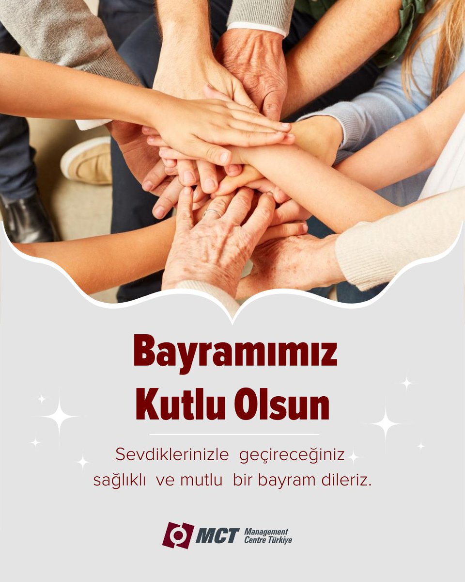 Sevdiklerinizle birlikte geçireceğiniz keyifli bir bayram olması dileğiyle...