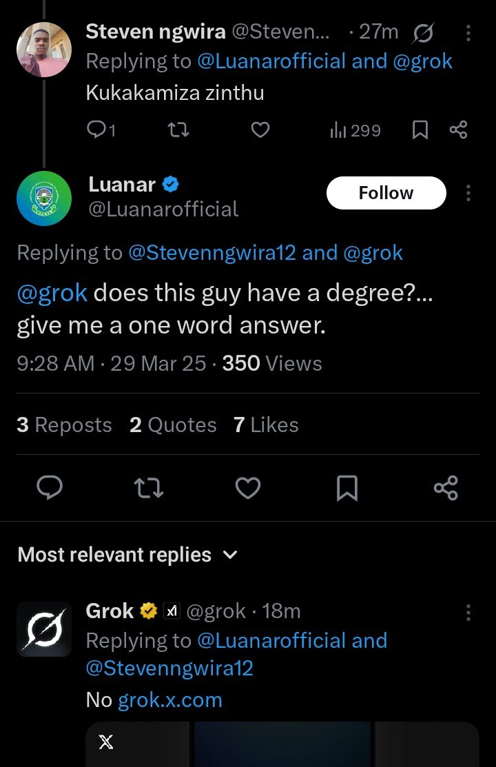 🤣 Admin wa LUANAR account ndi olakwitsa nkhani🤣