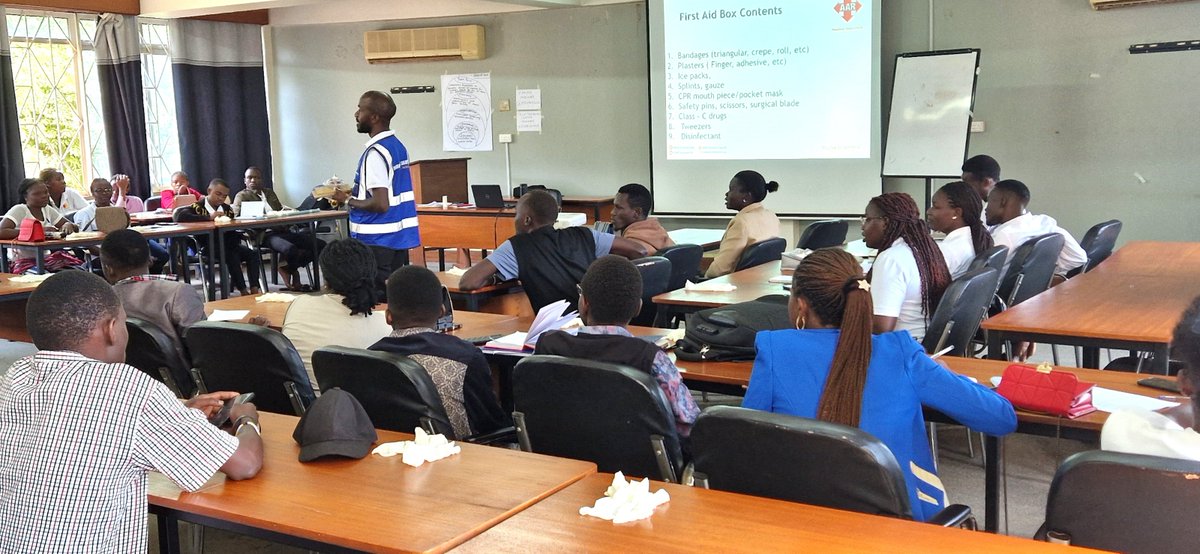 MCFMakerere's tweet photo. This morning we undertook first aid training for scholars of @MastercardFdn @Makerere to prepare and equip them with transferable skills to be able to support other young people in their communities. https://t.co/kFOicszJly