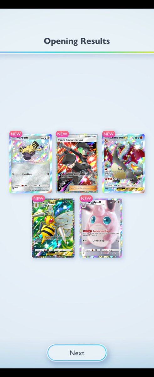 Playing Pokemon TCG Pocket and used up all this years luck on one pack...