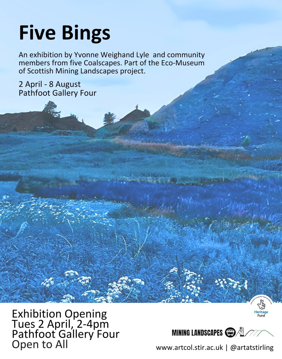 Mining Landscapes (@coal_legacies) on Twitter photo 2/2 Exhibition launch Wednesday 2nd April 2-4pm at Pathfoot Gallery 4 <a href="/StirUni/">University of Stirling</a> For more information see 👉mining-landscapes.org/news All welcome, free, light refreshments.
#coal #miningheritage #mininglandscapes #artexhibition 2/2 Exhibition launch Wednesday 2nd April 2-4pm at Pathfoot Gallery 4 <a href="/StirUni/">University of Stirling</a> For more information see 👉mining-landscapes.org/news All welcome, free, light refreshments.
#coal #miningheritage #mininglandscapes #artexhibition