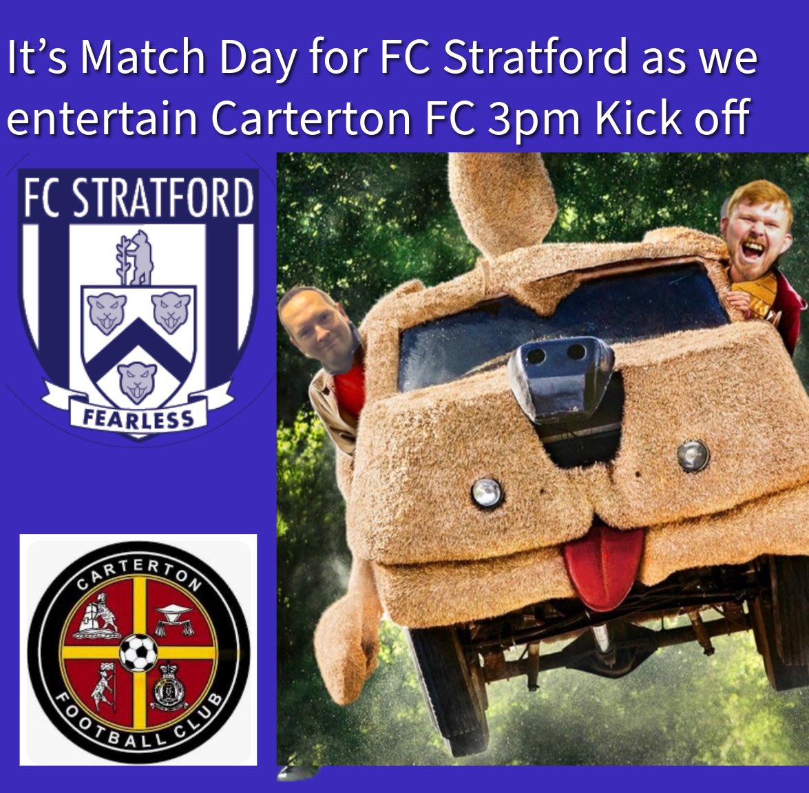 Arden Garages Stadium 3pm bar open from Midday sun is shining for will be a great game.