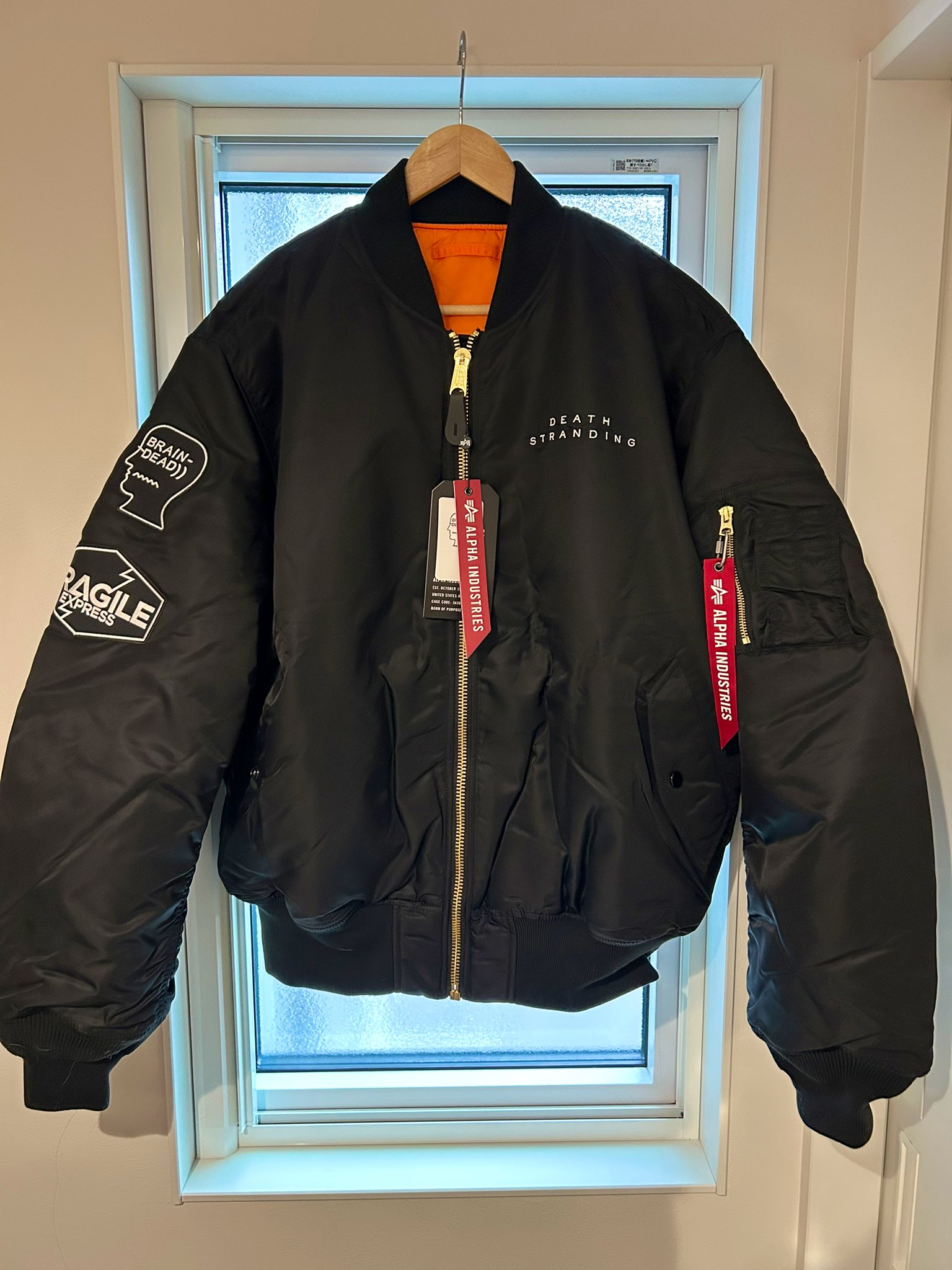Brain Dead × DEATH STRANDING MA-1 JACKET wearebraindead 【Brain Dead New Product Information】 “DEATH