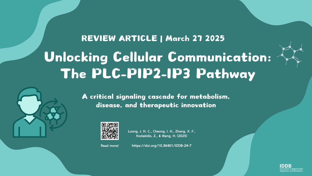 Insights into the PLC-PIP2-IP3 Pathway! Luong et al. reveal how this cascade regulates calcium, fuels cancer, and enables new therapies for metabolic &amp; neurodegenerative diseases.👉 doi.org/10.36401/IDDB-… <a href="/ZKozlakidis/">Zisis Kozlakidis</a> #CellSignaling #PrecisionMedicine #Calcium