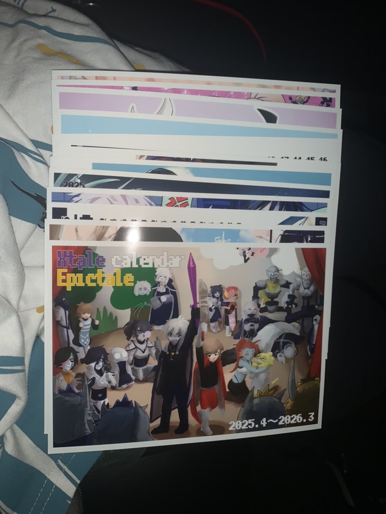 #xてエピてカレンダー
…やったｧｧｧｧｧ！！！！欲しかったのやっとネップリ行けたよ最高！！！