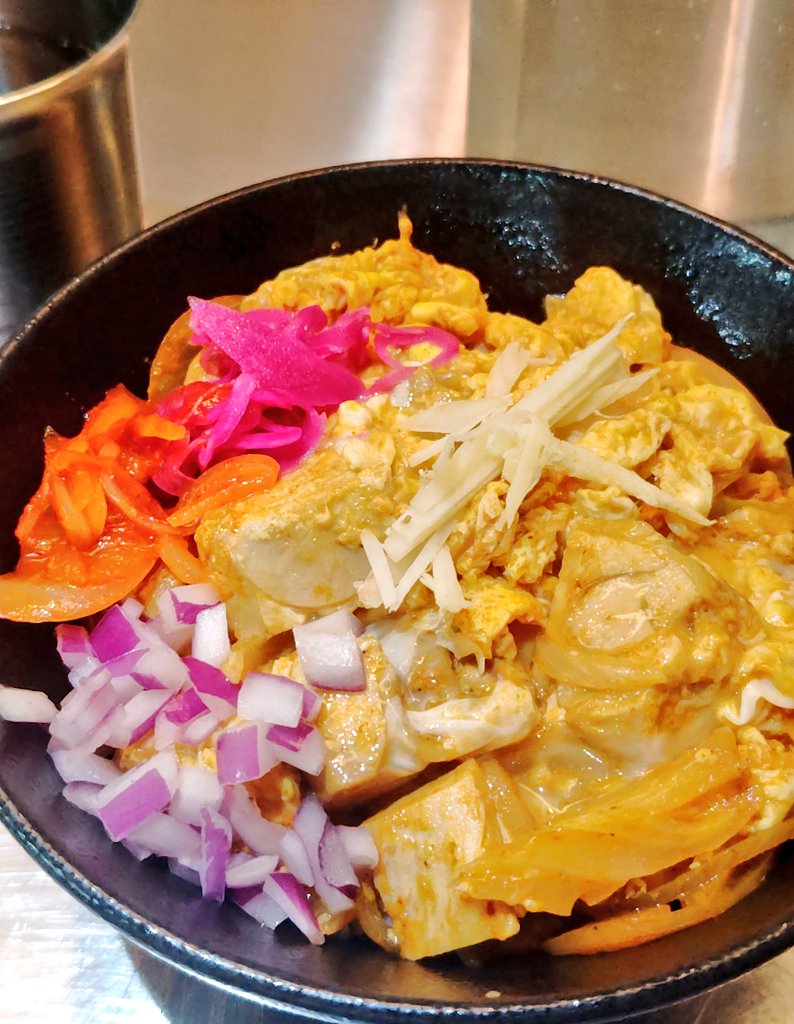 親子丼カレー作った人天才✨️👏👏👏