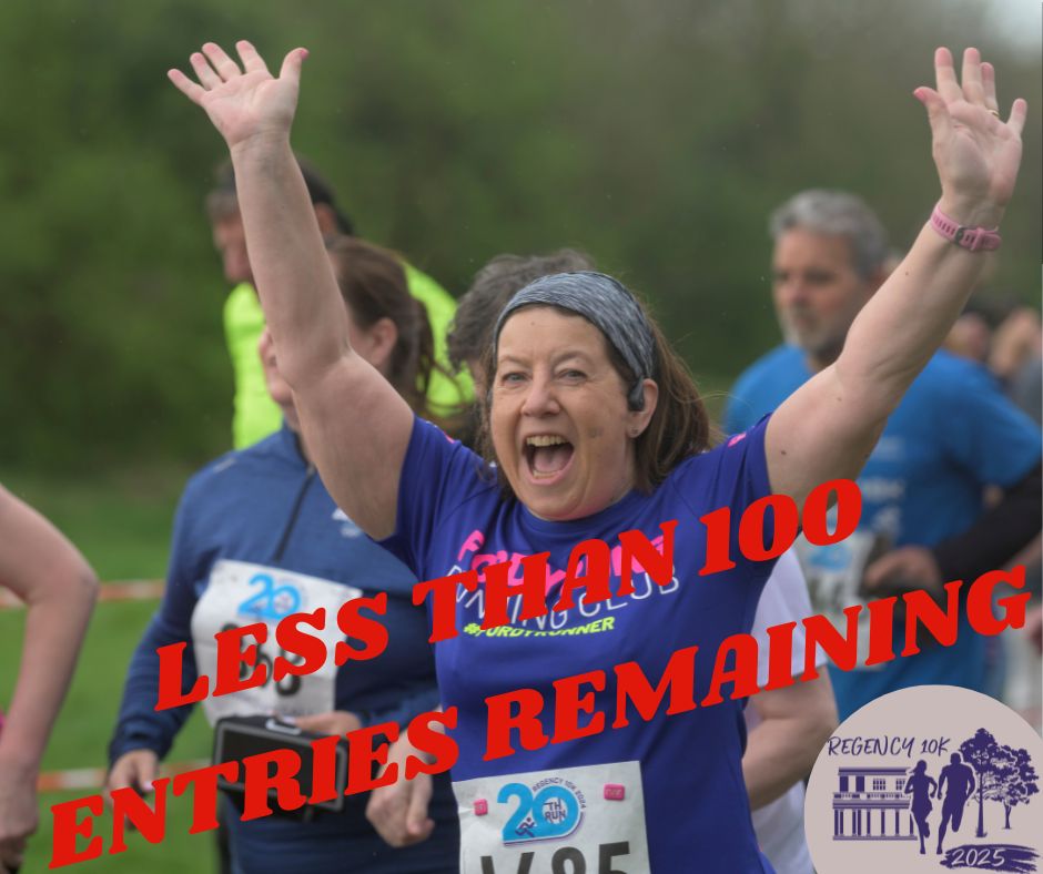 🚨 Less than 100 spots left!

The Wright Hassall #Regency10K is NEXT WEEKEND 06APR2025🏃‍♀️

Scenic, nearly flat 🤣, and nearly SOLD OUT.

🎟️ Sign up now or miss the start line.

#10KChallenge #RoyalLeamingtonSpa #FinalCall