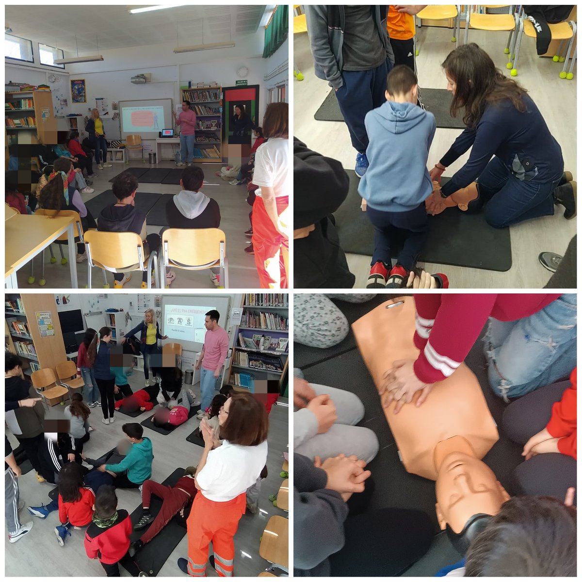 Ayer vinieron profesionales del Centro de salud de San Ildefondo a enseñarnos primeros auxilios.
Practicamos diferentes técnicas como RCP, el uso del DESA y la maniobra de Heimlich.
¡Muchas gracias por la labor tan importante que hacéis desde los centros de salud!
#ceiplapradera