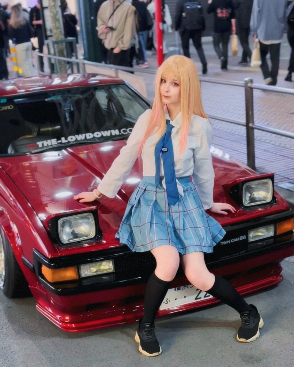 I wanna do more car shoots 🥺 
#MarinKitagawa #cosplay #japan