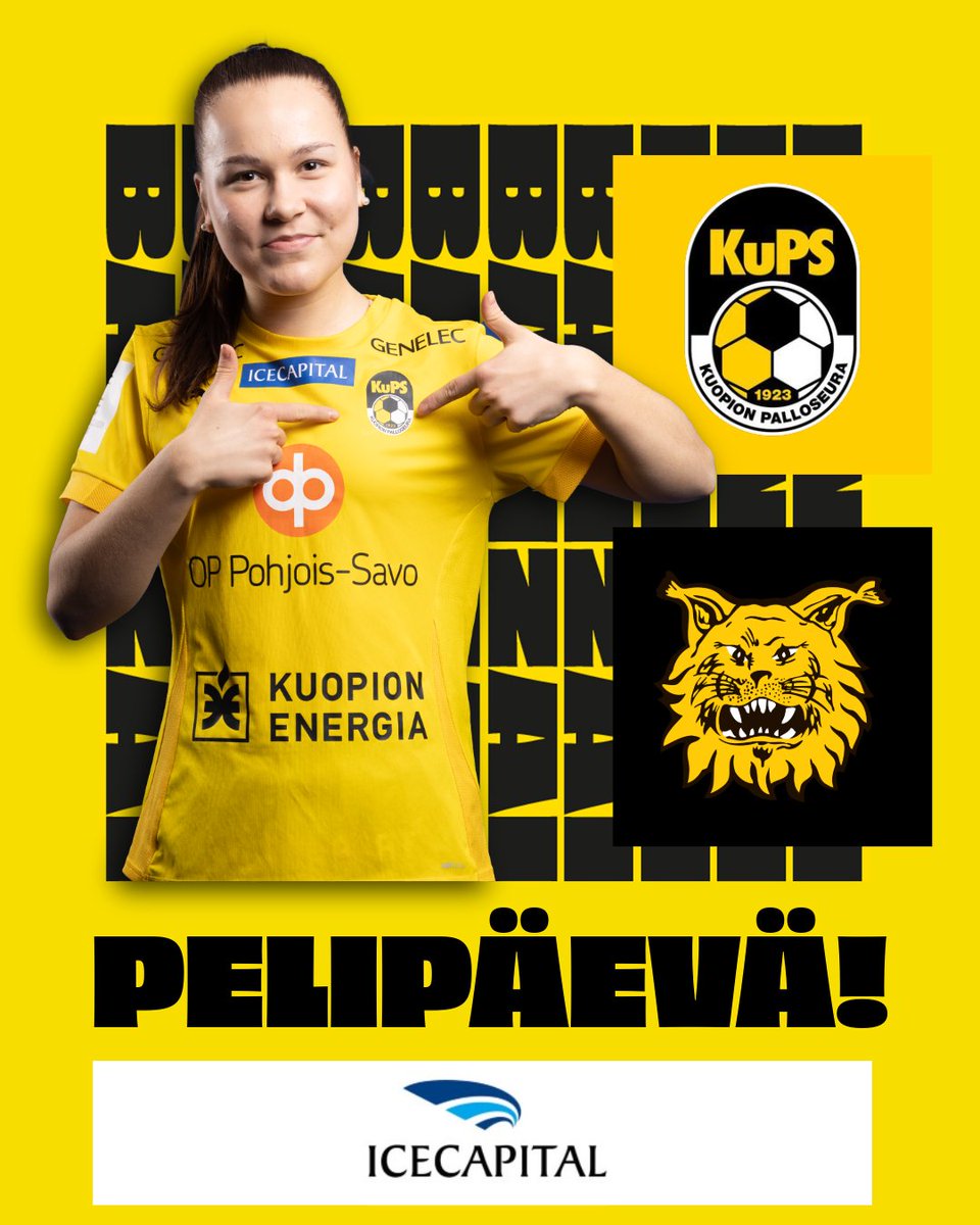 PELIPÄEVÄ! 🟨⬛

🆚 KuPS - Ilves
⚽️ Kansallinen Cup, välierä
🕖 La 29.3. klo 14.00
🏟️ Väre Areena
📺 KuPSTV

Vapaa pääsy - kioski &amp; grilli palvelee!

#KuPS #Kuopio #KansallinenCup