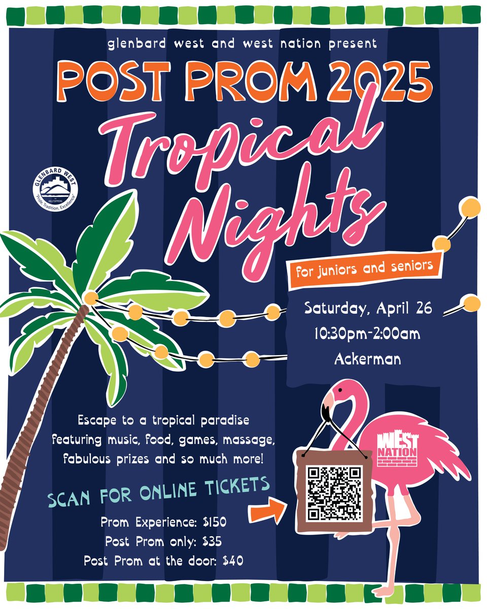 Junior/Senior PROM EXPERIENCE - Saturday, April 26th!

ALL PARENTS (regardless of your student's grade level) are encouraged to be a part of the event. Lots of volunteer slots are available. 

Click here to sign up: signupgenius.com/go/20F0D48A9AF…