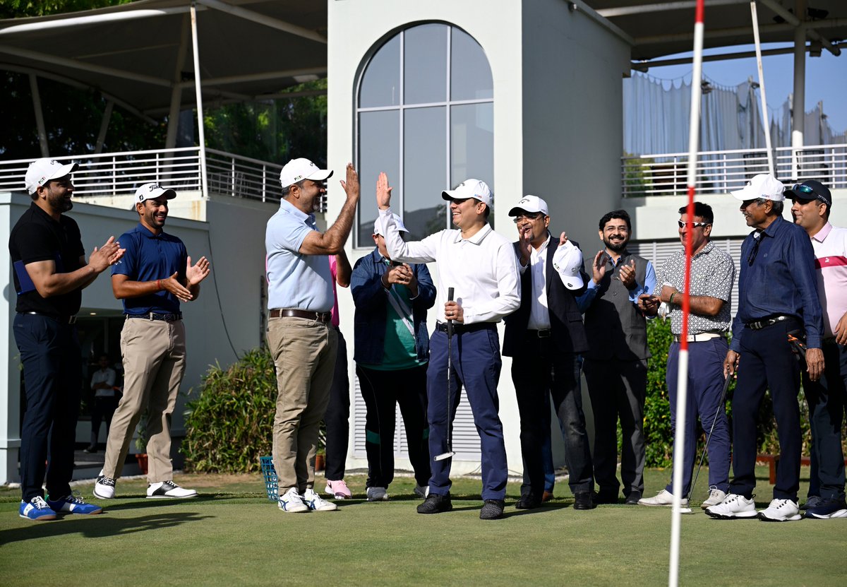 Delighted to tee off our collaboration with Kapil paaji &amp; <a href="/pgtofindia/">PGTI</a> at the Belvedere Golf and Country Club, Ahmedabad. Eager to contribute towards the growth of Indian professional golf and cultivate global champions! ⛳🇮🇳