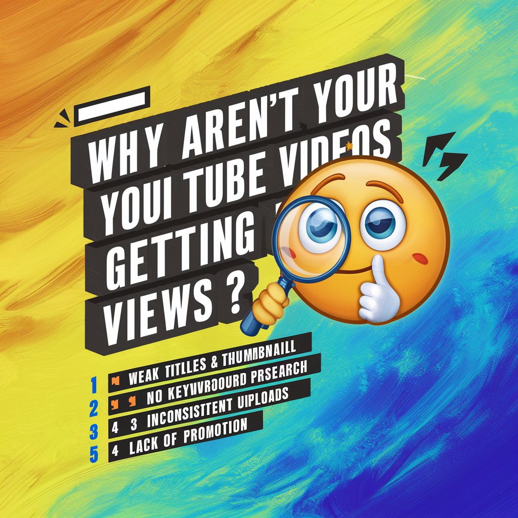 Tanjimulsayed's tweet photo. 🚨 Why Your YouTube Videos Get ZERO Views?

1️⃣ No promo** – Not sharing = No audience.  
2️⃣ Random uploads** – Algorithm ignores you.  
3️⃣ Skipping keywords** – People can’t find you.  
4️⃣ Boring title/thumbnail** – No clicks =No views. 
#YouTubeGrowth #CreatorProblems #YouTuber https://t.co/Em7KyLPYL9