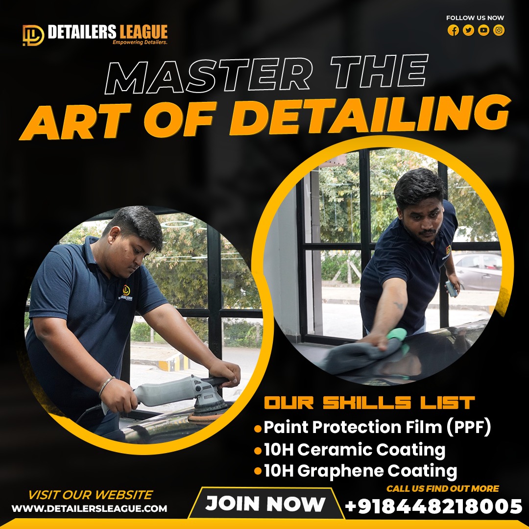 detailersleague's tweet image. 🚗 Master the Art of Detailing! 🏆 Take your skills to the next level with Detailers League! Learn expert techniques in:
✔️ Paint Protection Film (PPF)
✔️ 10H Ceramic Coating
✔️ 10H Graphene Coating
Join us and become a pro in car detailing! 🔥💪

#DetailingMastery #PPFTraining
