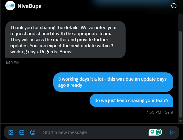 MiComics_'s tweet photo. @Niva_Bupa This is your response? just wait more? https://t.co/qrp1PjRsR9