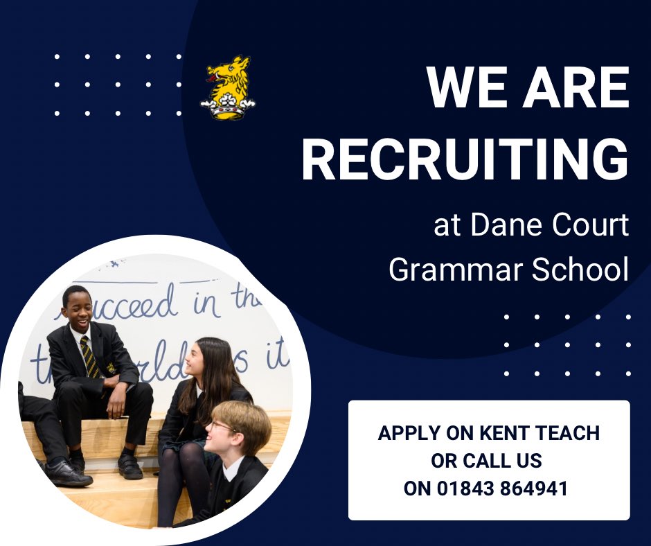 Dane_Court_GS's tweet image. Looking for a new opportunity in your teaching career? See what Dane Court has to offer ✨ kent-teach.com/School/Directo…