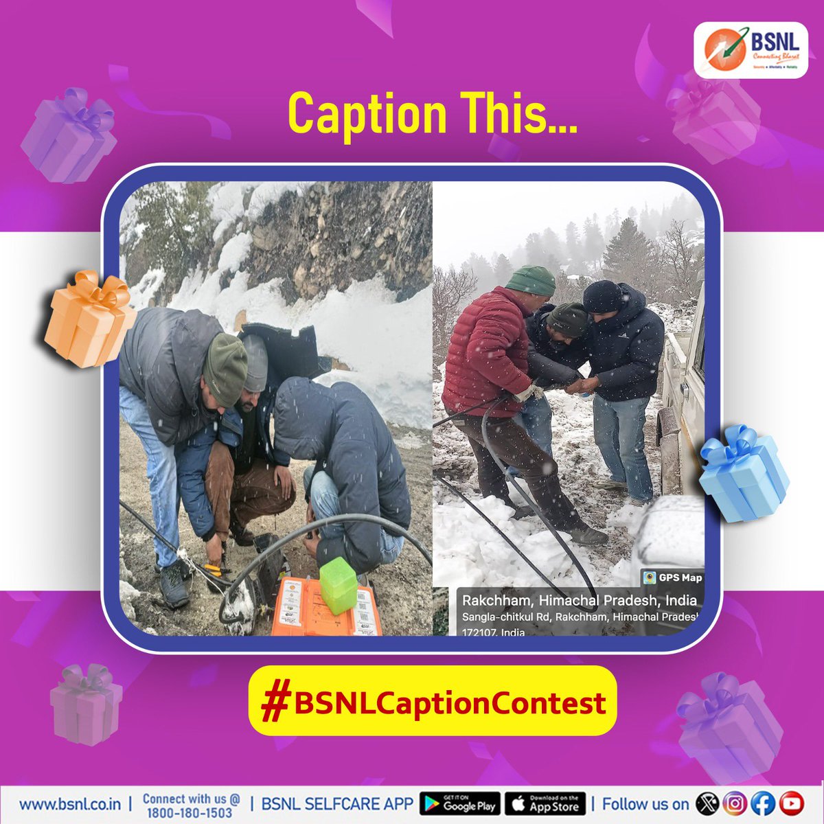 BSNLCorporate's tweet image. Join the #BSNLCaptionContest and turn your creativity into a winning moment. 

Think you can craft the perfect caption? 

Here&apos;s your chance to Caption. Create. Win.     

Win amazing prizes. 

Don’t miss out—get started now. T&amp;amp;Cs Apply. 

T&amp;amp;Cs: shorturl.at/RHuu6…