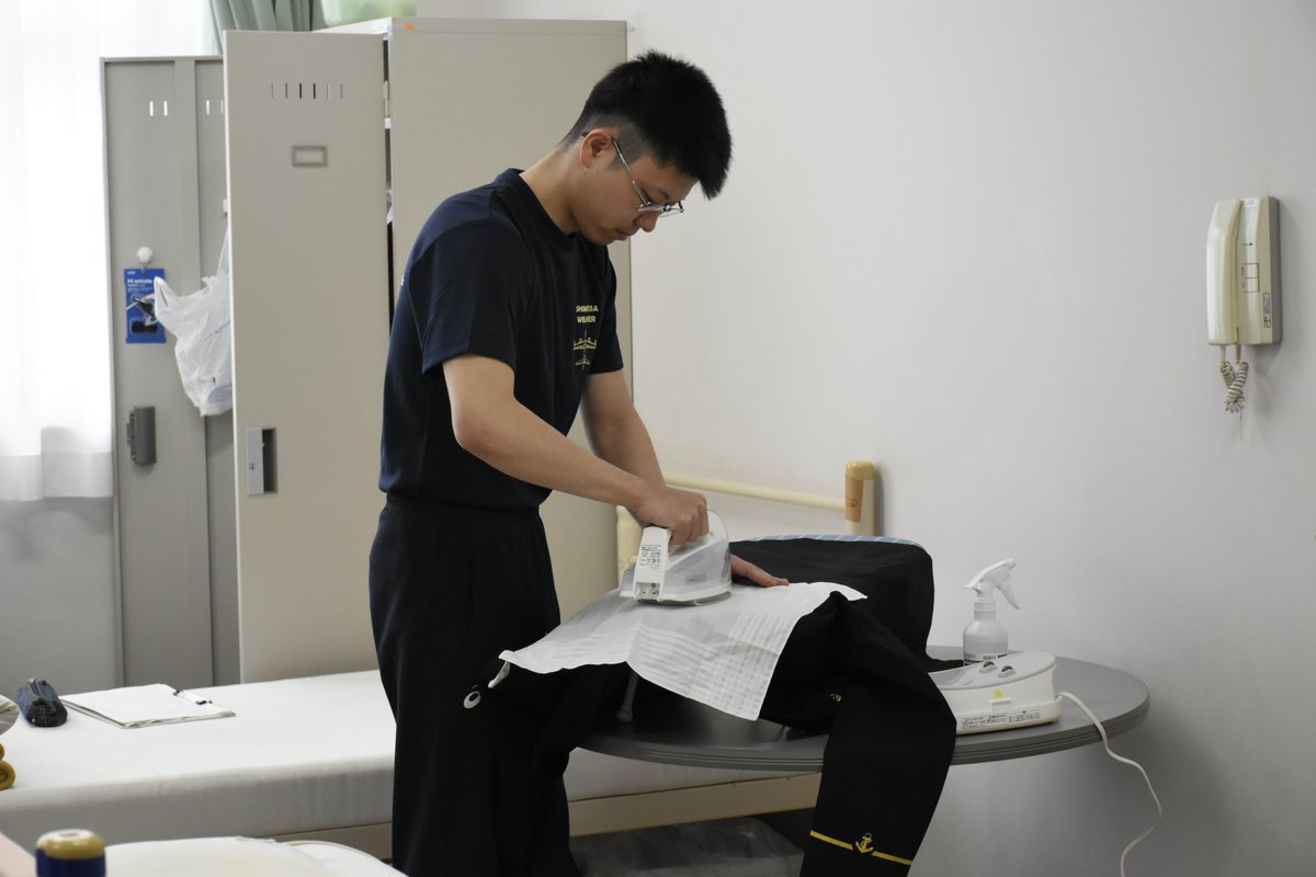 3月28日、第76期一般幹部候補生課程（第Ⅰ課程）学生が着校しました