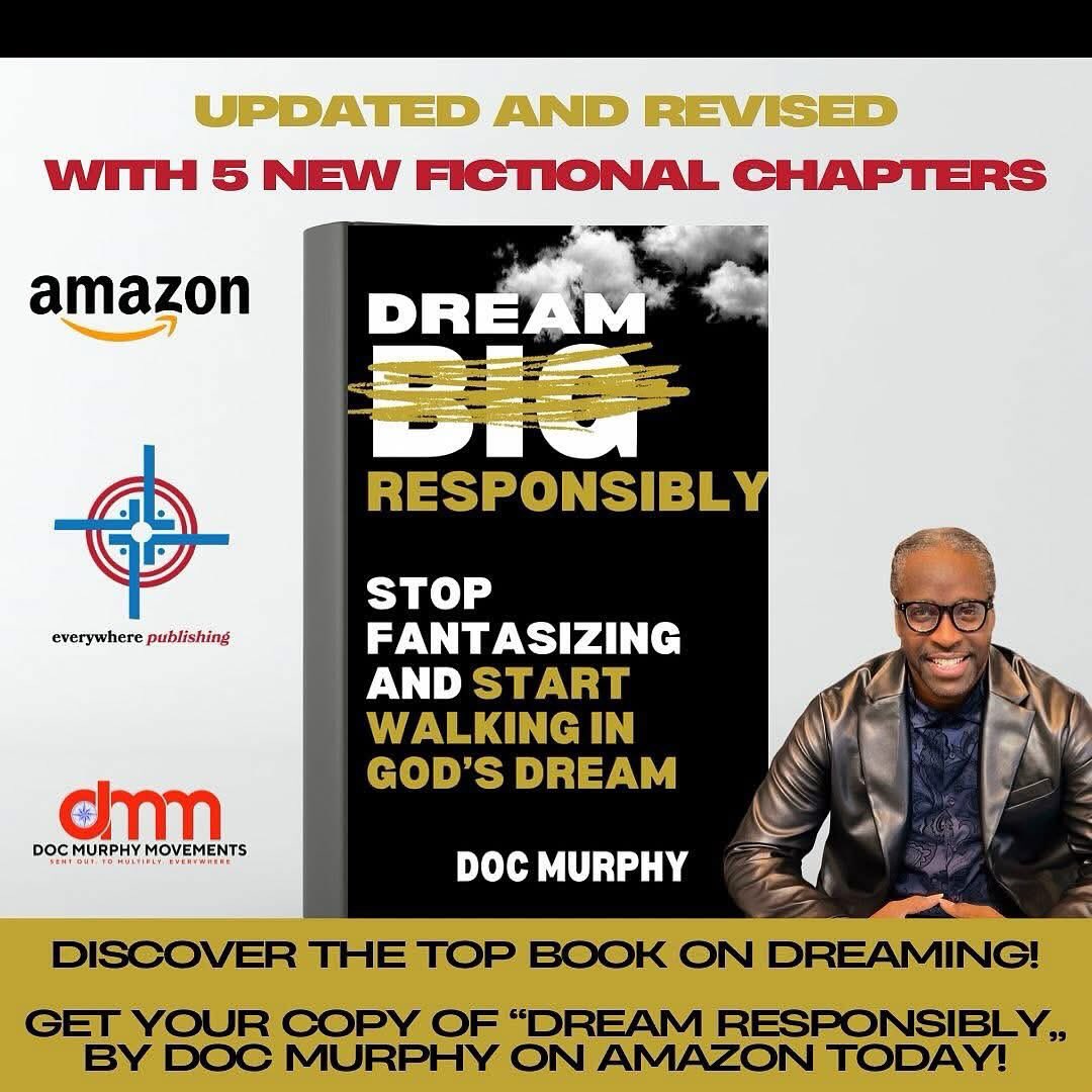 theeverywhereb's tweet image. In Dream Responsibly, Doc Murphy reveals why many believers stay stuck in “dreaming mode” instead of stepping into their purpose. If you’re tired of waiting, it’s time to move!

📖 Read it now: Dream Responsibly a.co/d/dMYZkqa

#MoveInFaith #NoMoreExcuses #dreams