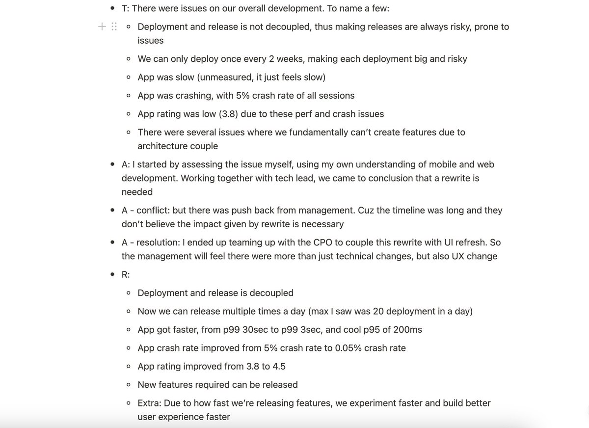 Barusan nambah materi course Managing Software Engineering Career course.lwastuargo.com/se-career soal interview paling penting: behavior interview

Kenapa paling penting? Karena semua kumpeni pasti melakukan behavior interview

Kalau yang ikut courseku pasti tau bahwa banyak hal yang ga