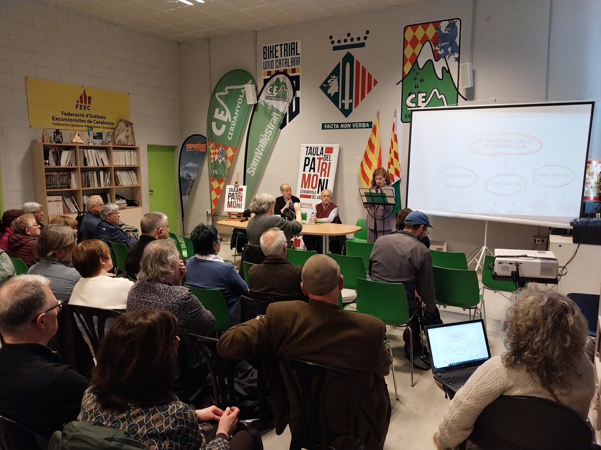 II Matinal de la Taula de Patrimoni de Cerdanyola sobre la Uralita i l'amiant, visió des de la història i la salut i propostes com recuperar les antigues naus per a usos públics.