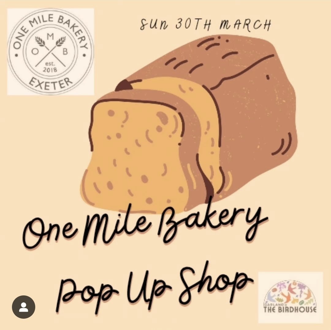 ✨ One Mile Bakery Pop-Up at The Birdhouse! ✨
Join me tomorrow morning at The Birdhouse in Pinces Gardens for a delicious selection of freshly baked bread!
Come along, grab something tasty, and enjoy a lovely morning in the gardens. See you there #Sourdough  #Exeter #microbakery