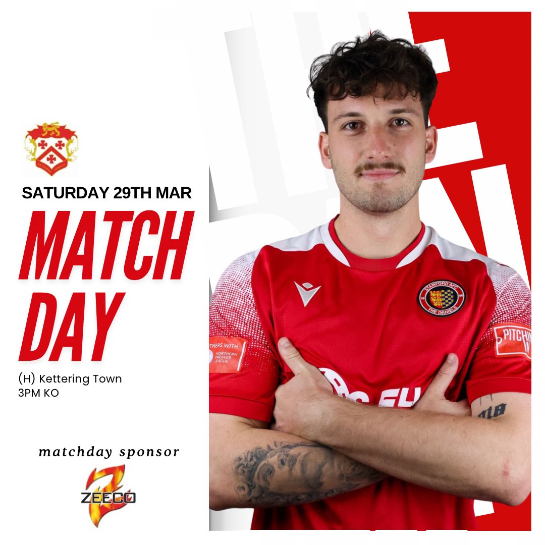 🏡This is 𝗢𝗨𝗥 town!

Join us at 3pm where we take on Kettering Town at HOME!

We need our 12th voice around the ground today, backing the reds. 
Let’s get The Terrace rocking again 🥁 🍻 

We’ll see YOU there!