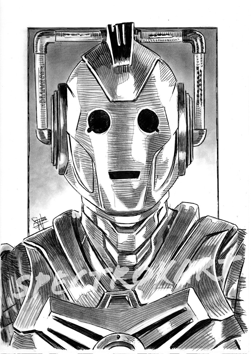 "We’ve upgraded ourselves. The next model will be undefeatable." Cyberman (Doctor Who).

#doctorwho #moderndoctorwho #anightmareinsilver #cybermen #cyberman  #11thdoctor #12thdoctor #DeathInHeaven #penandink #artcommission 

A4 Ball-Point Pen &amp; Pencil.

ebay.co.uk/usr/spectroxart
