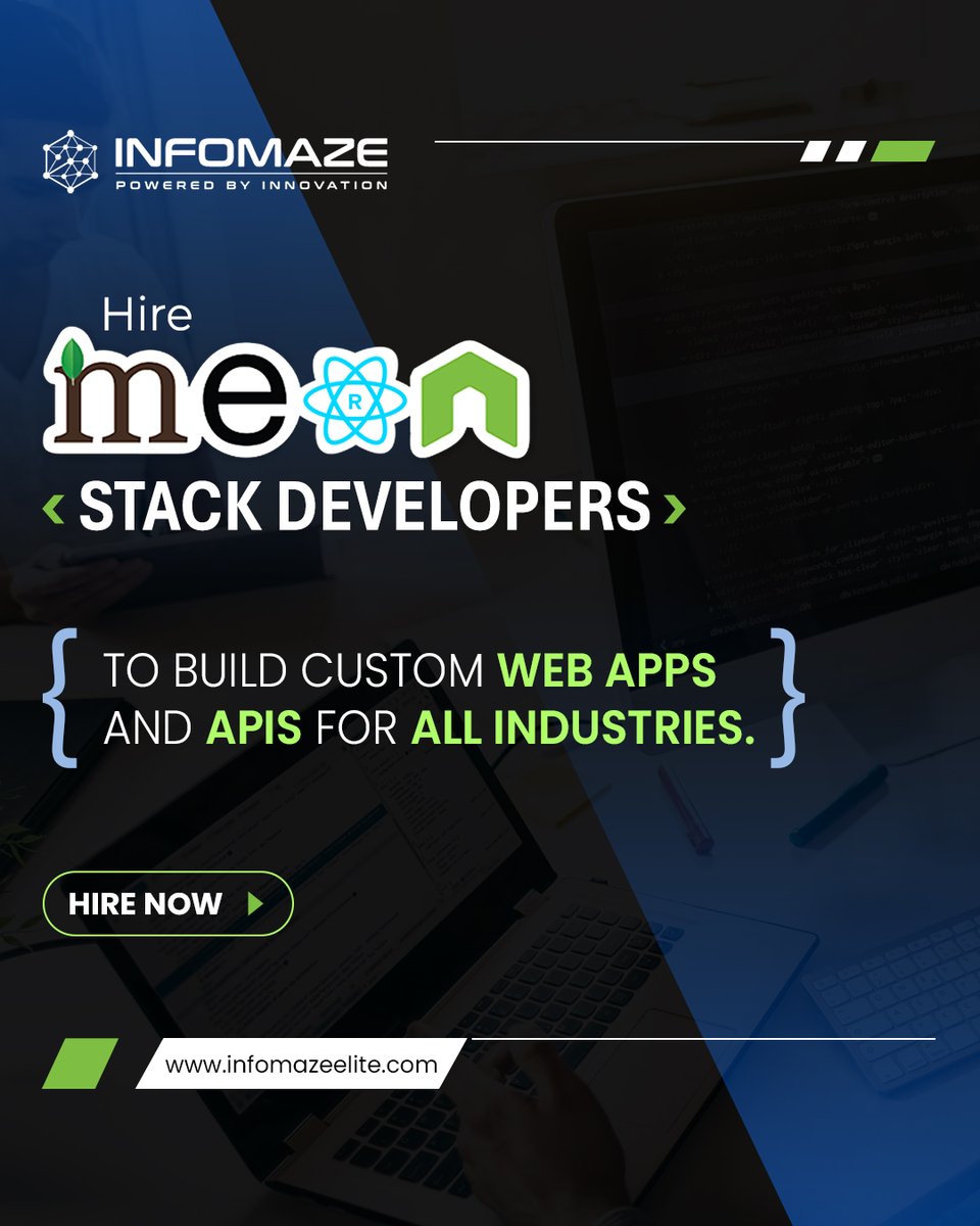 infomazeelite's tweet image. Want to build a high-performing #webapp with cutting-edge tech? Our skilled #MERNStackDevelopers are ready to bring your ideas to life! 🚀 Hire now and take your project to the next level!

Learn More: bit.ly/3oKtGWR

#MERN #WebDevelopment #HireDeveloper #MERNStack