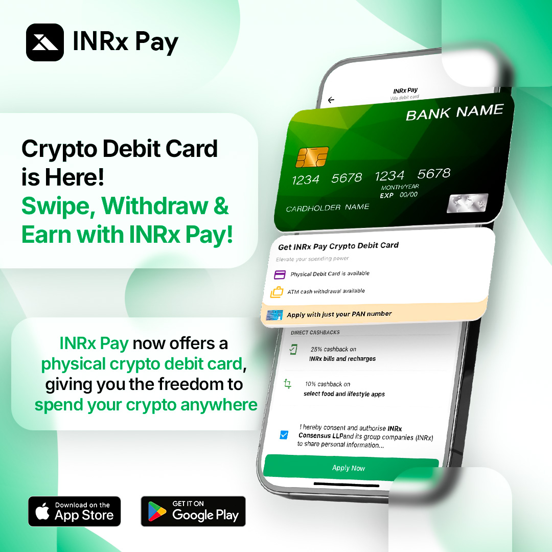 inrxpay's tweet image. Tap, Swipe, Spend! 💳🚀 The INRx Pay Crypto Debit Card lets you use your crypto anywhere, anytime!
.
.
#INRxPay #CryptoDebitCard #SpendCrypto #CryptoEverywhere #TapAndPay #DigitalPayments #FutureOfFinance #CryptoToFiat #ATMWithdrawals #SeamlessTransactions #PayWithCrypto…