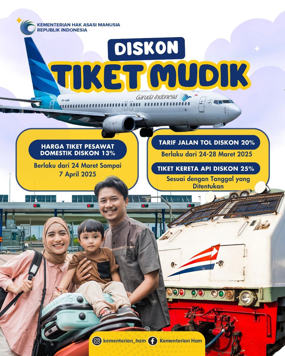 pencerahnkri's tweet photo. @prabowo Promo tiket mudik dari Kementerian HAM https://t.co/5bqlMsey8C